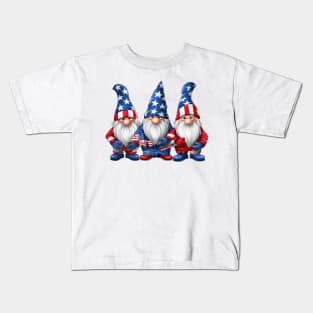 4th of July Gnomes #4 Kids T-Shirt